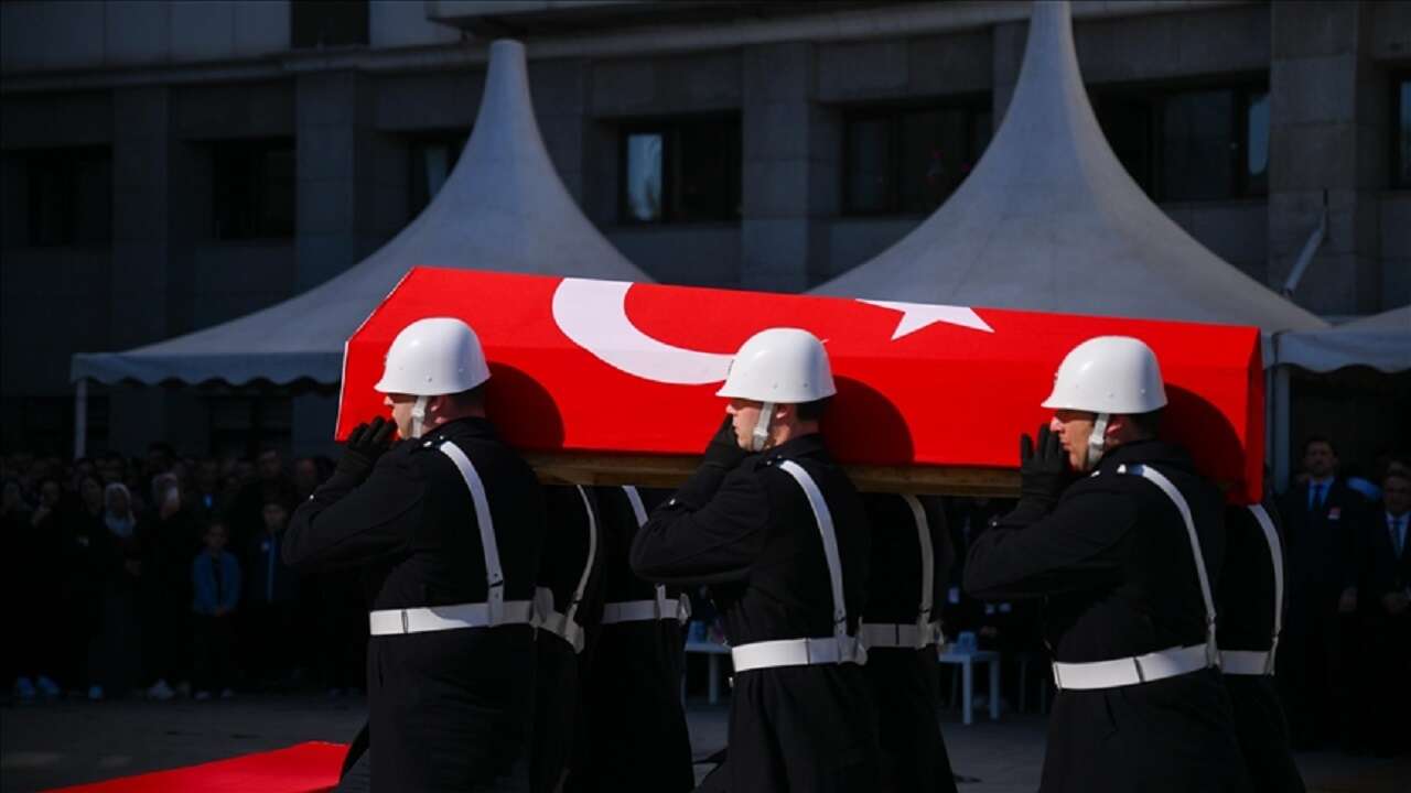 İstanbul'da trafik kazasında şehit olan polis Mustafa Aydın için tören düzenlendi