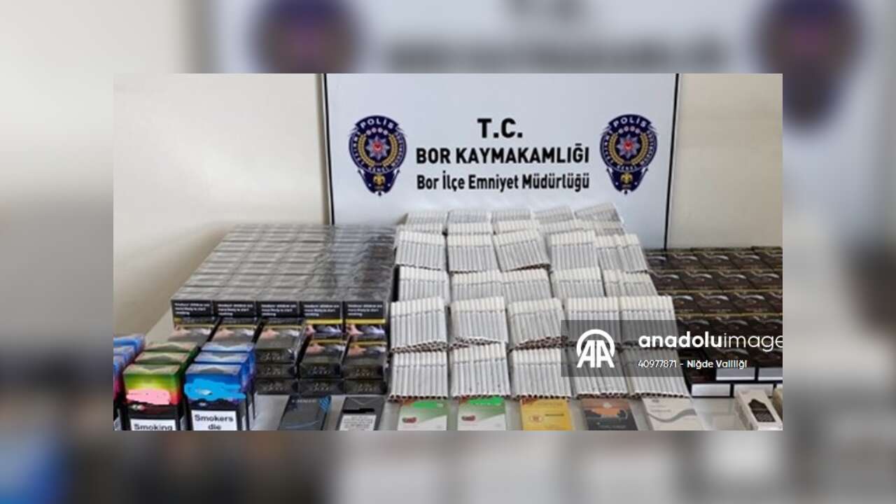 Niğde'de 3 bin 680 dolu makaron ele geçirildi!