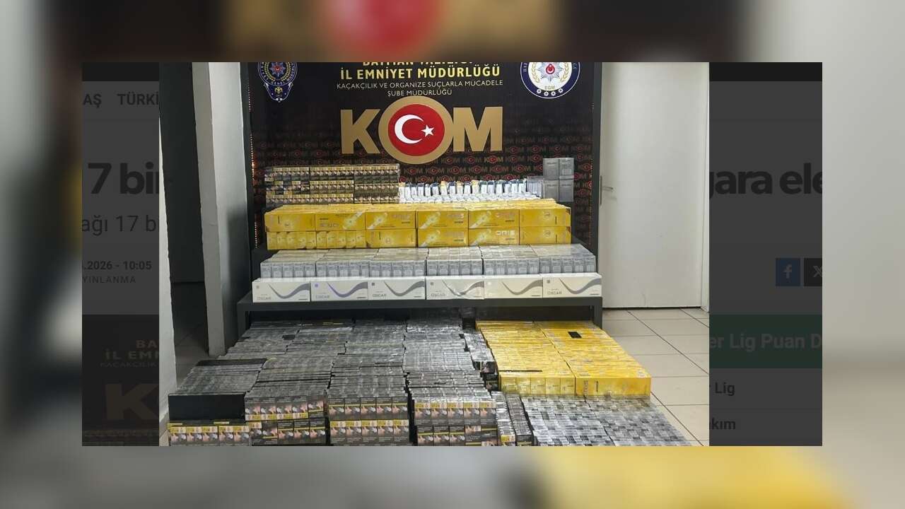 Batman'da 17 bin 600 paket GÜMRÜK KAÇAĞI sigara ele geçirildi