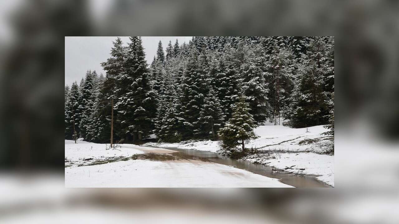 Bolu ve Karabük'ün yüksek kesimlerine ilkbaharın ortasında kar yağdı