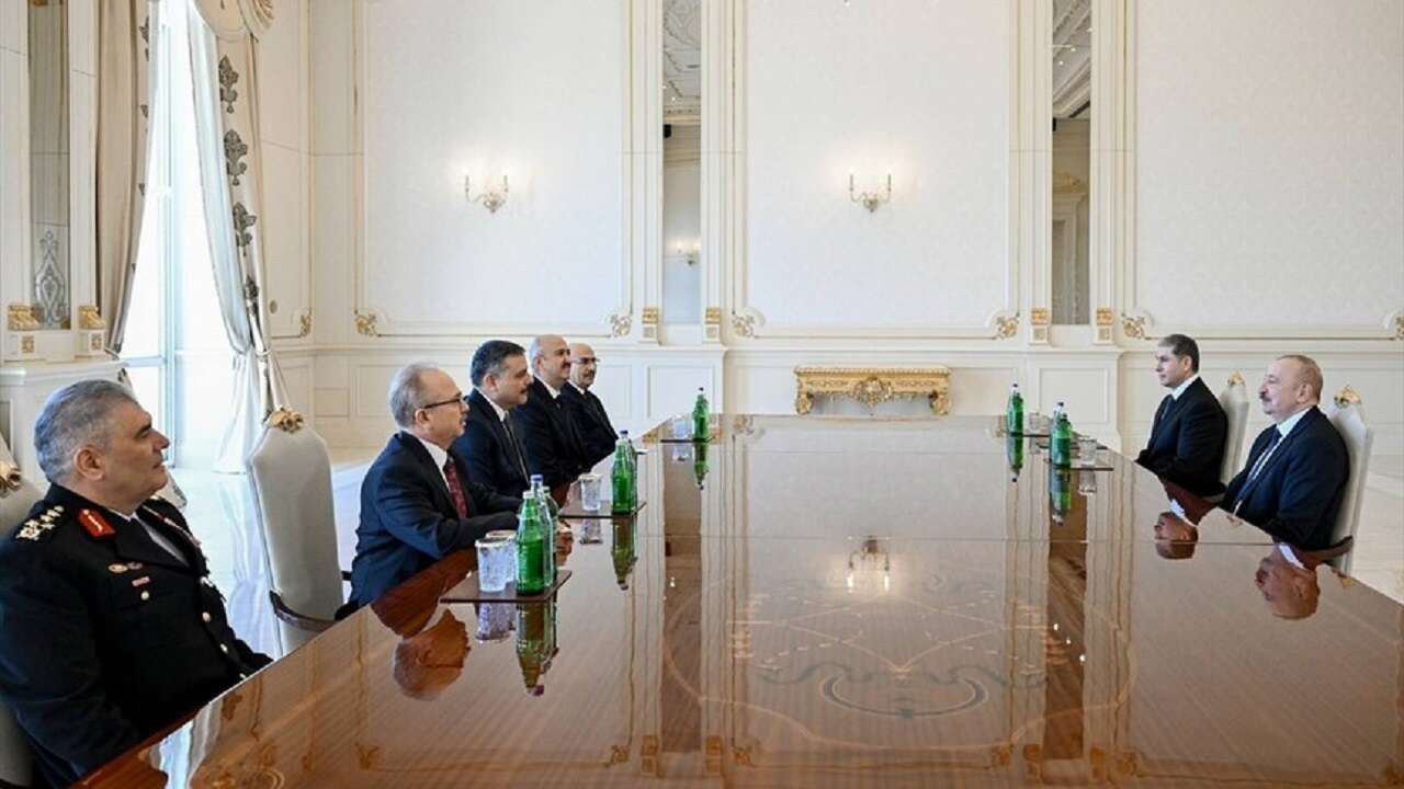 Azerbaycan Cumhurbaşkanı Aliyev, İçişleri Bakanı Çiftçi'yi kabul etti