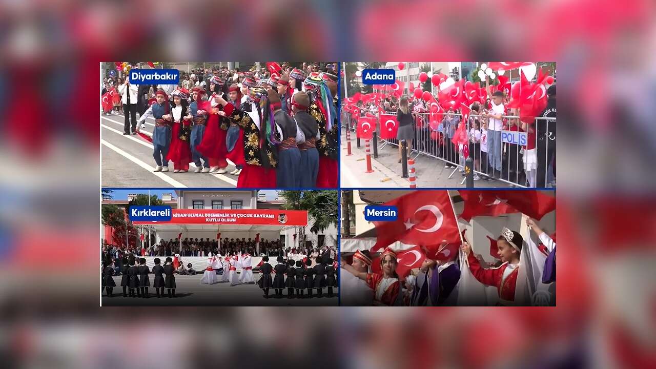23 Nisan Ulusal Egemenlik ve Çocuk Bayramı coşkuyla kutlanıyor..