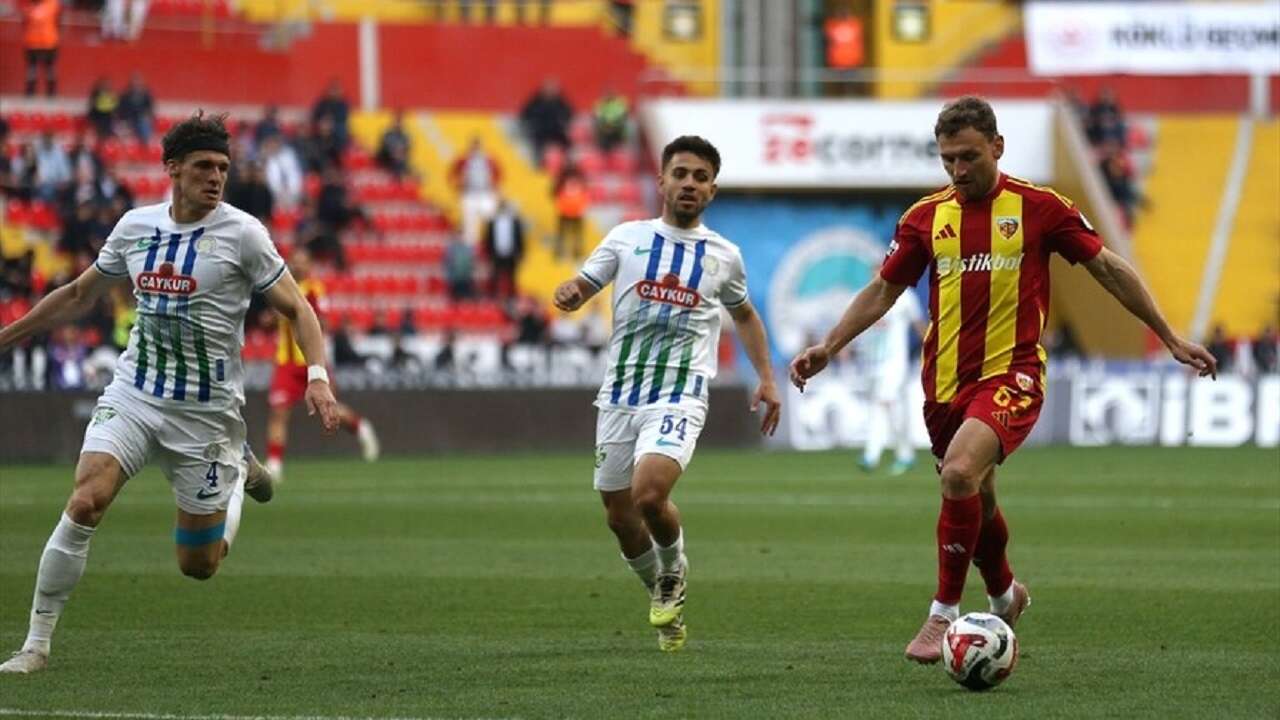Kayserispor, Çaykur Rizespor'u 2-0 yendi