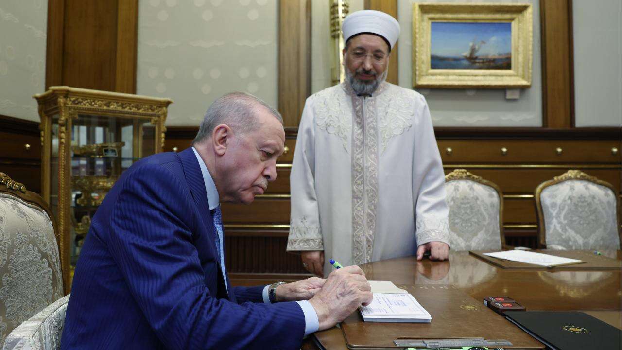 Cumhurbaşkanı Erdoğan, kurban bağışını TDV'ye yaptı