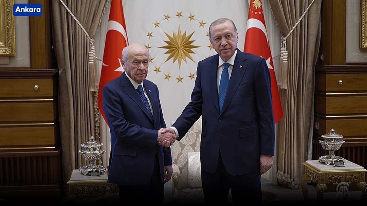 Cumhurbaşkanı Erdoğan, Devlet Bahçeli'yi kabul etti