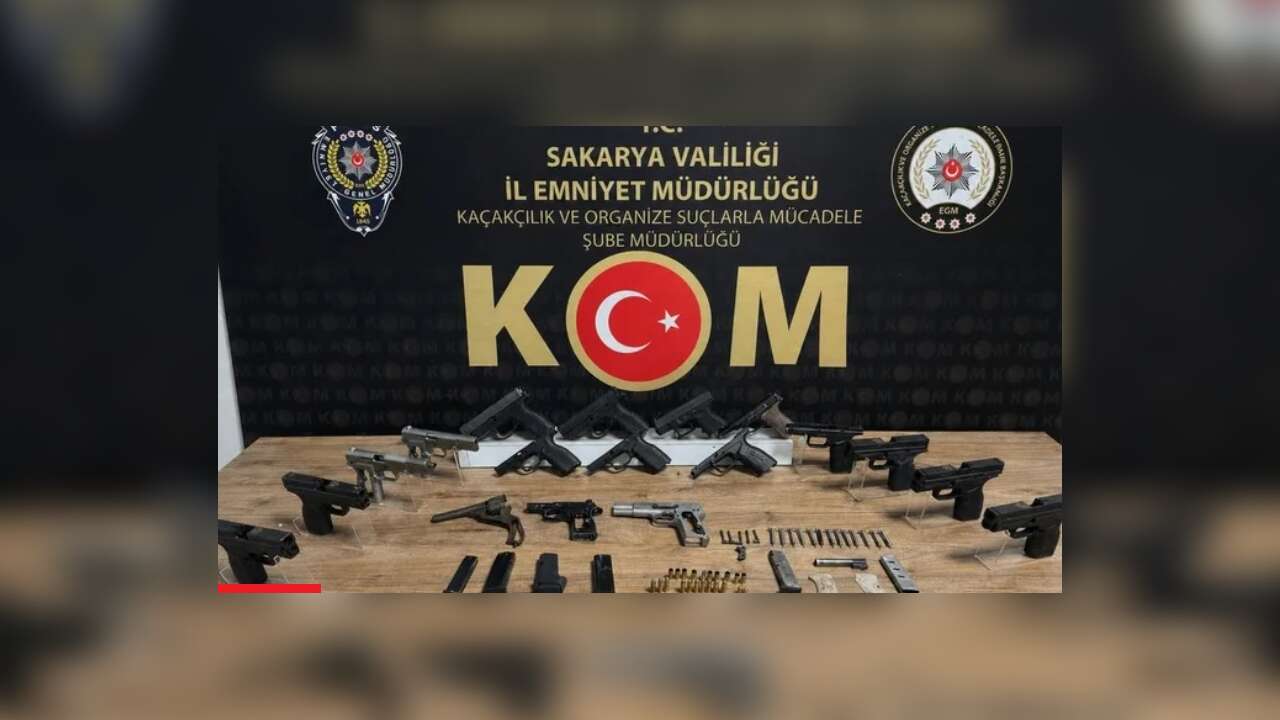 Sakarya’da silah kaçakçılığı operasyonu