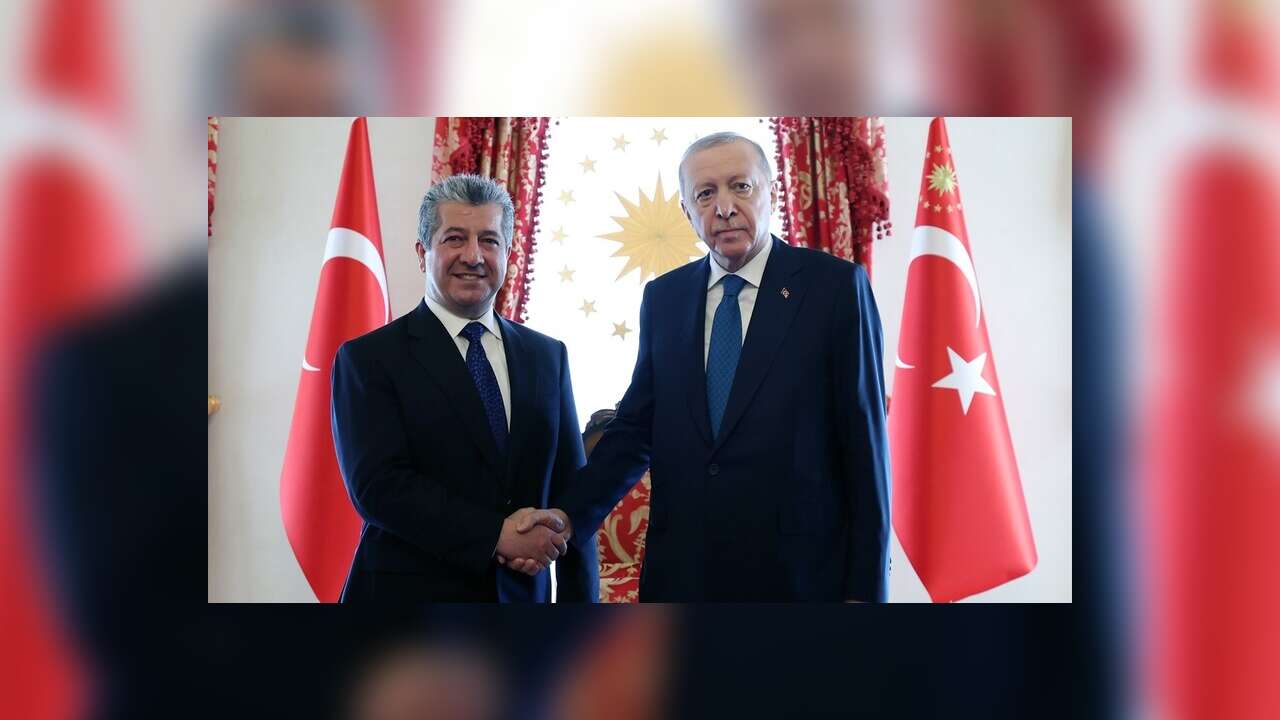 Cumhurbaşkanı Erdoğan, IKBY Başbakanı Mesrur Barzani'yi kabul etti