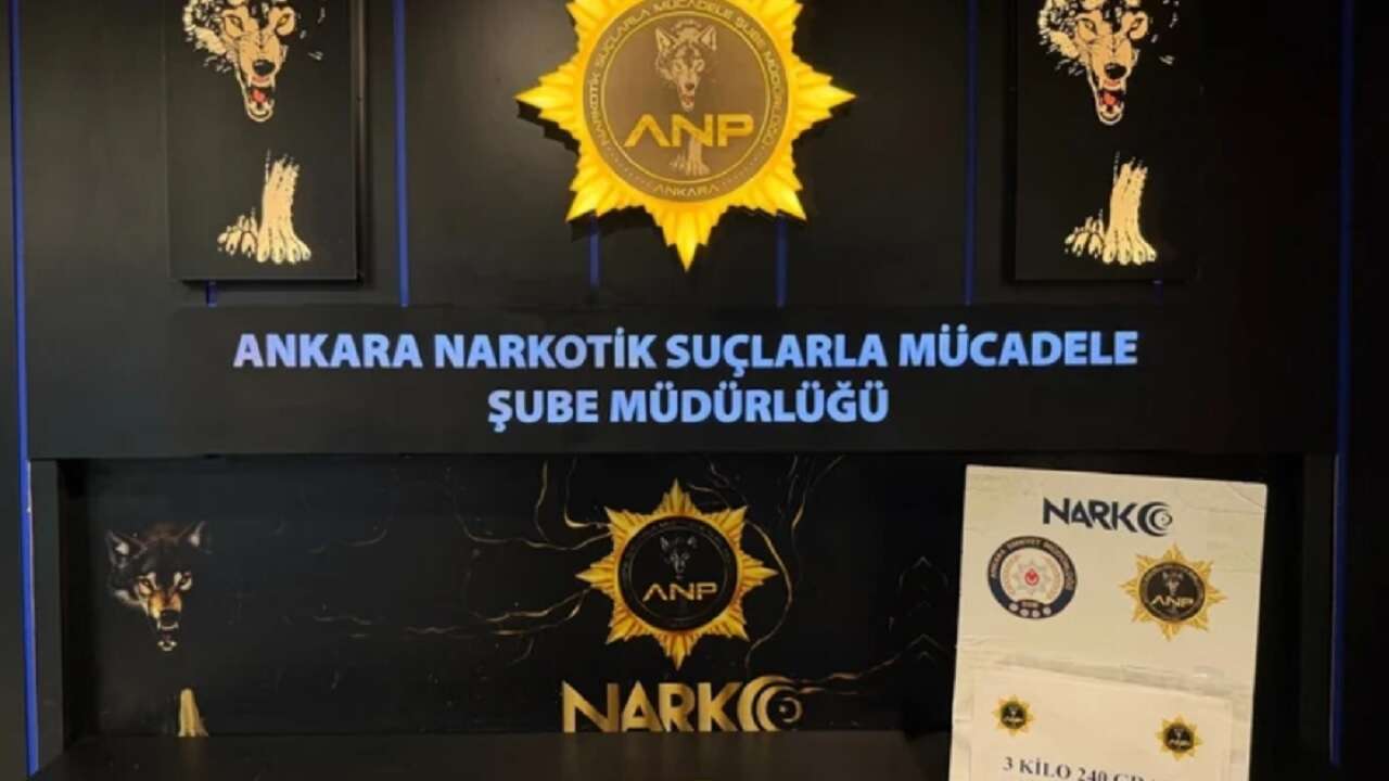 Ankara'da uyuşturucu operasyonu / 3 kilo 240 gram kokain ele geçirildi