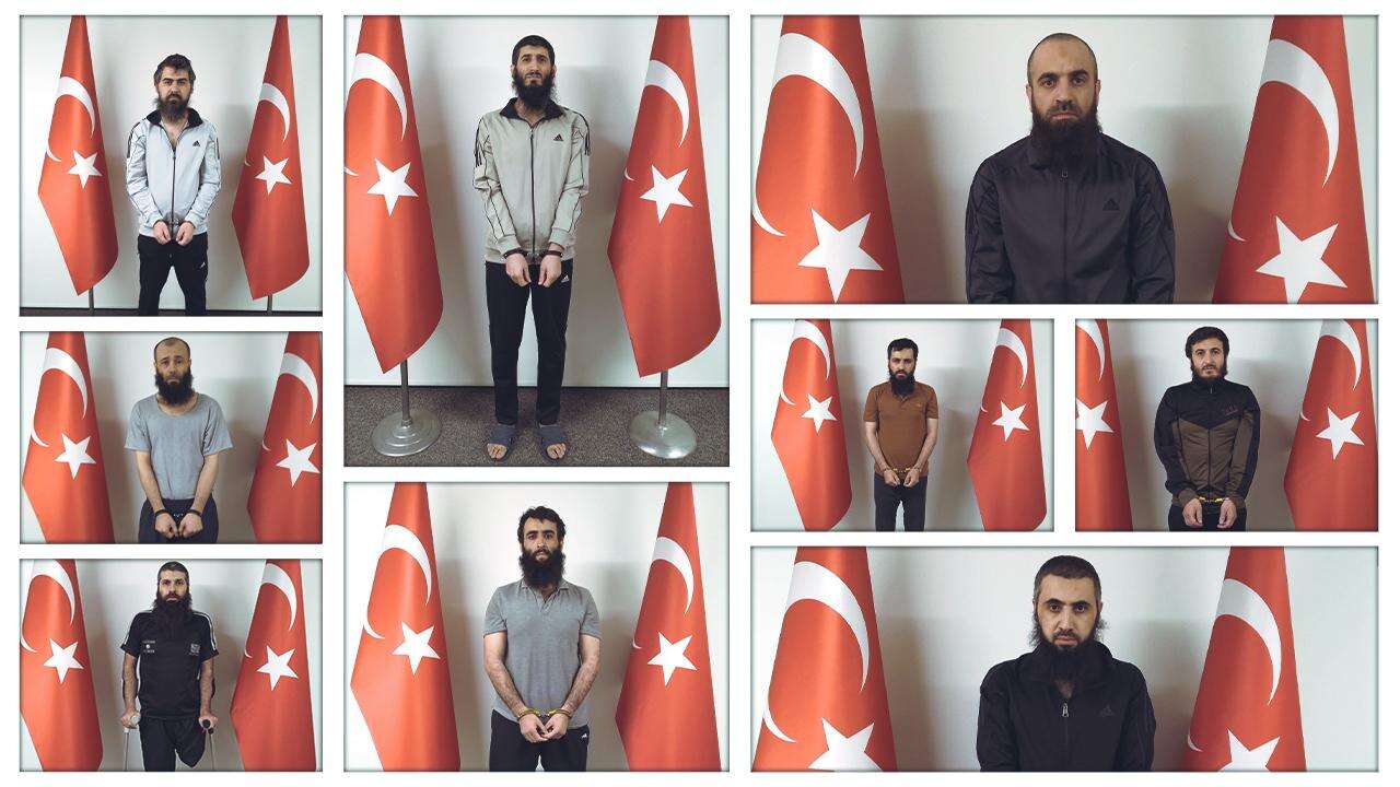 Kırmızı bültenle aranan 10 DEAŞ'lı terörist Suriye'de yakalandı