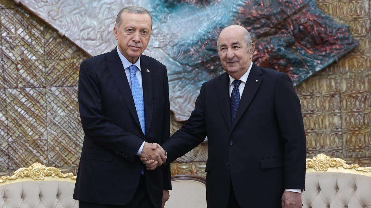 Cumhurbaşkanı Erdoğan, Cezayir Cumhurbaşkanı Tebbun ile görüştü
