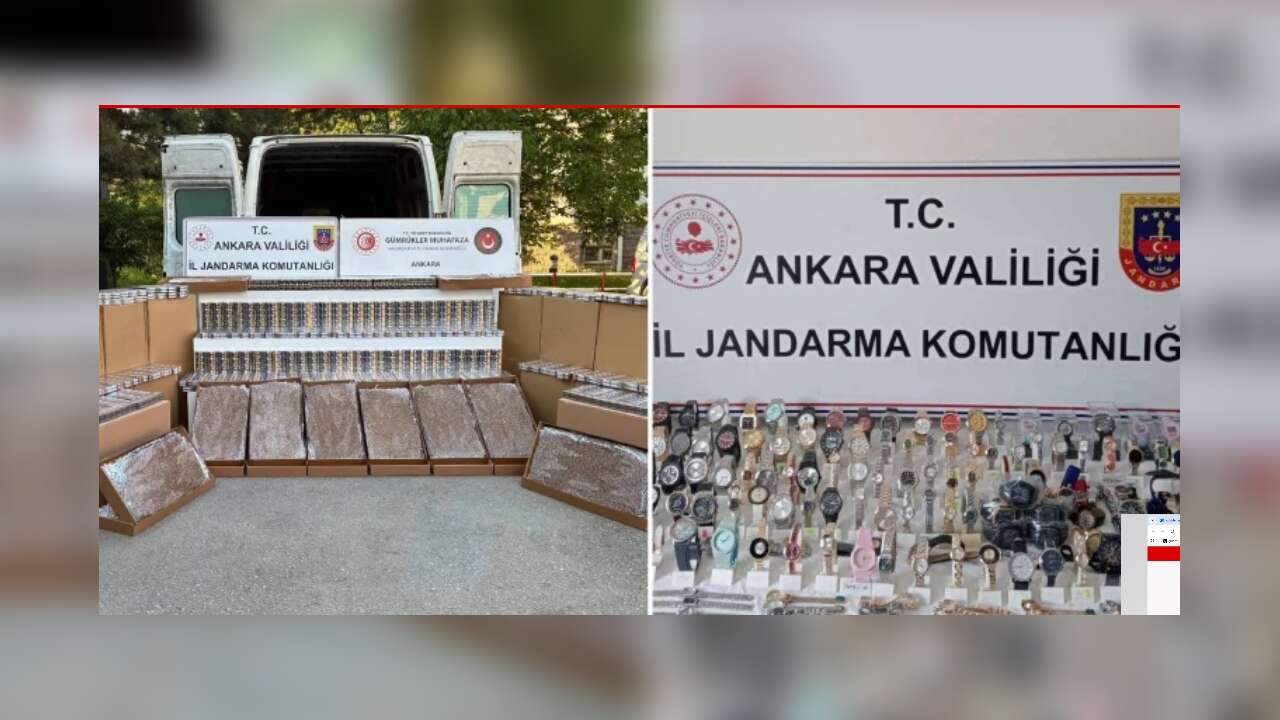 ANKARA'DA KAÇAK GÖZLÜK ve SAAT OPERASYONU