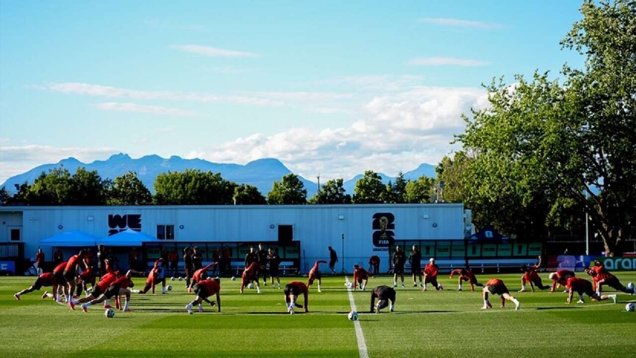 A Milli Futbol Takımı, Kanada'daki ilk idmanını yaptı