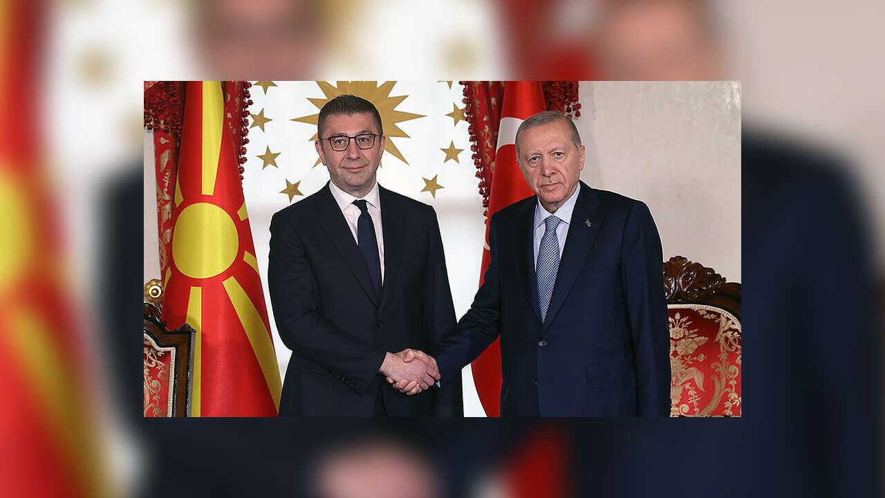 Cumhurbaşkanı Erdoğan, Kuzey Makedonya Başbakanı Mickoski'yi kabul etti