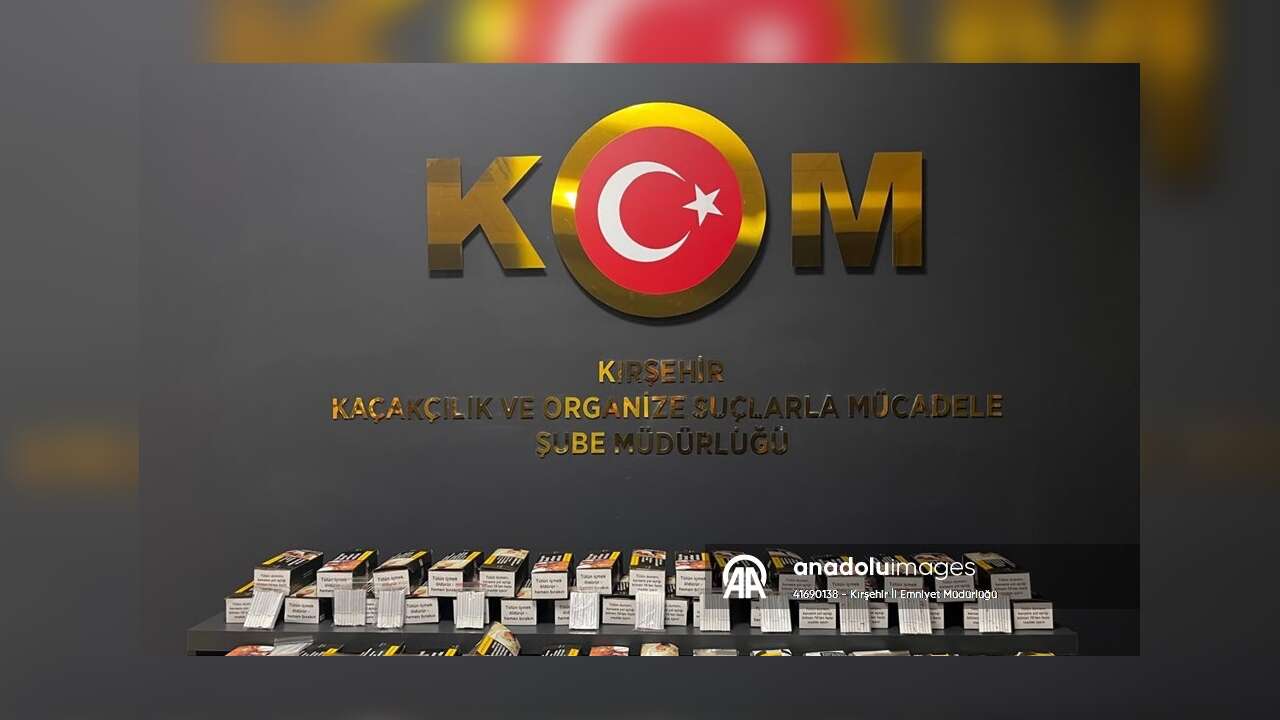 KIRŞEHİR'DE KAÇAK SİGARA OPERASYONU