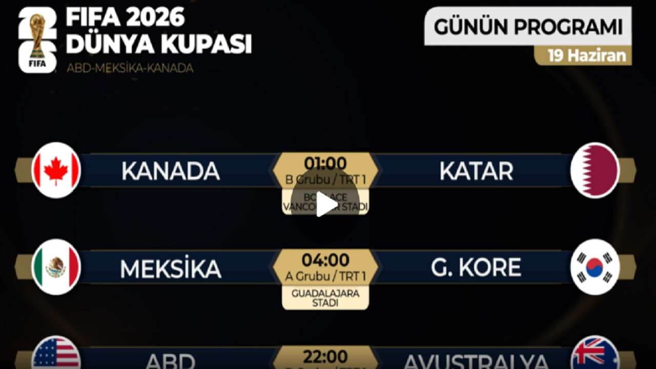 2026 Dünya Kupası heyecanı yarın 3 maçla devam edecek