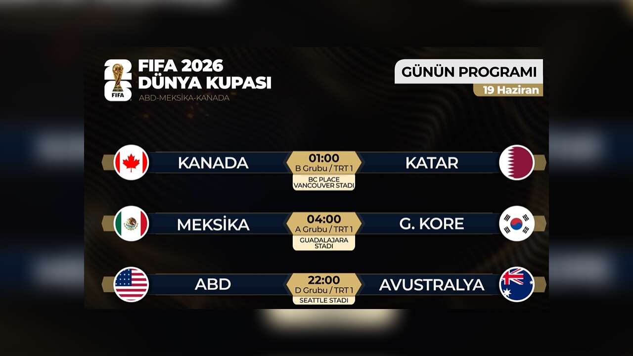 2026 Dünya Kupası heyecanı yarın 3 maçla devam edecek