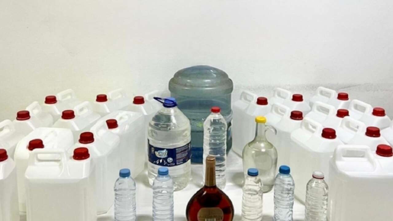 Kırşehir'de 120 litre etil alkol ve sahte içki ele geçirildi