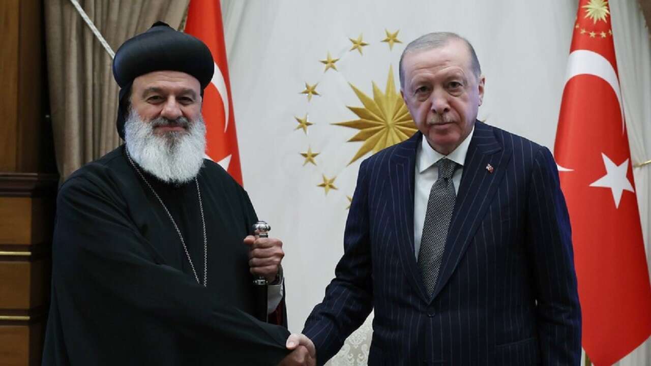 Cumhurbaşkanı Erdoğan, Süryani Ortodoks Kilisesi Patriğini kabul etti