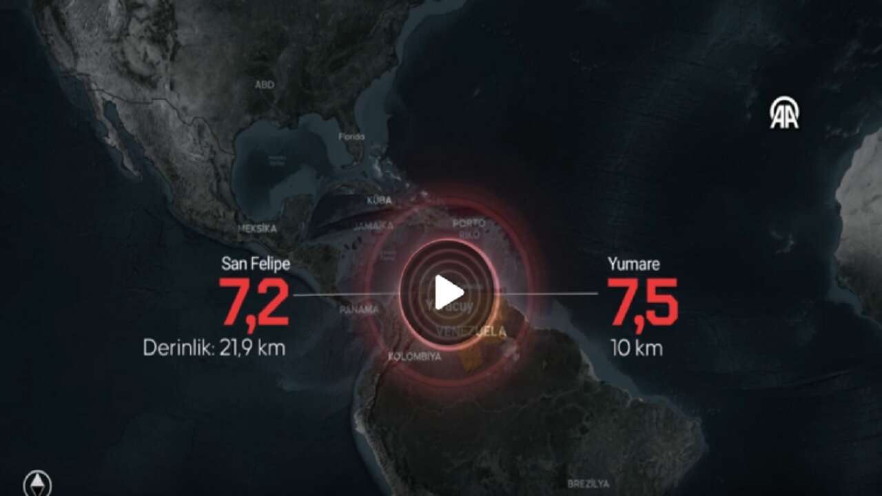 Venezuela'da 7,2 ve 7,5 şiddetinde ardışık iki deprem meydana geldi