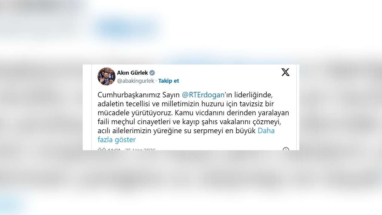 Bakan Gürlek: 19 faili meçhul cinayetin aydınlatılmasını sağladık