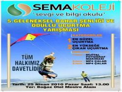 Sema Koleji, Uçurtma Şenliği'nde Dereceye Girenlere Fotoğraf Makinesi Hediye Edecek