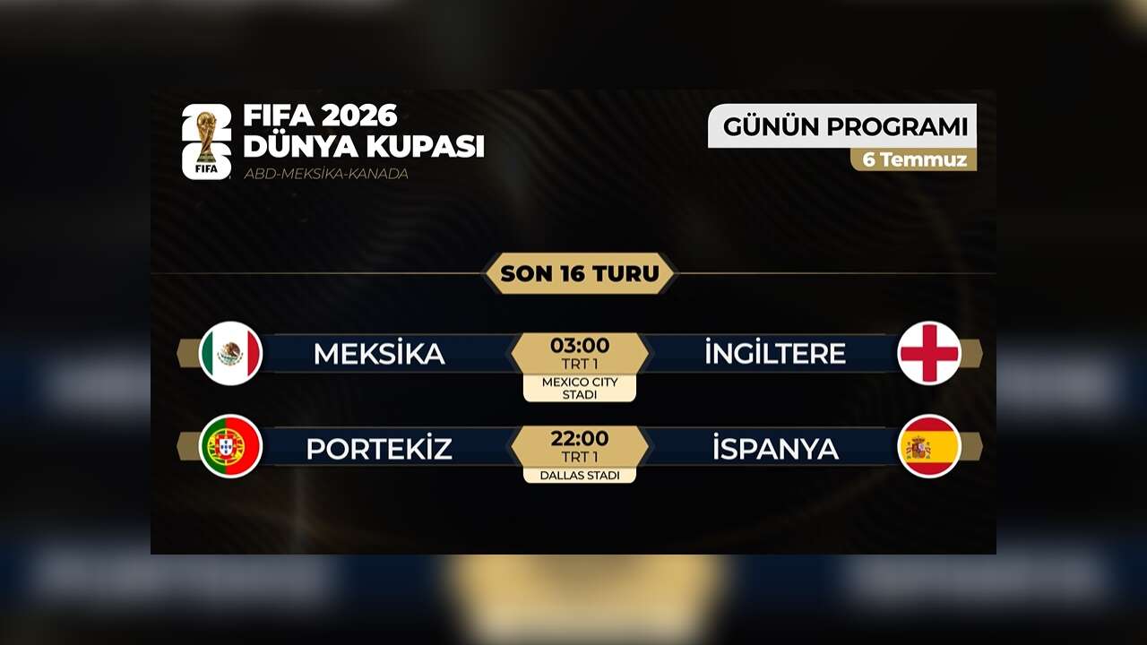 2026 FIFA Dünya Kupası son 16 turunda yarın 2 maç oynanacak