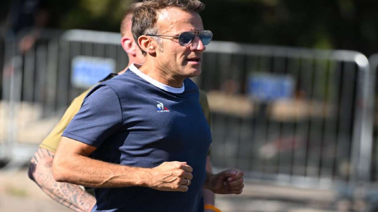 Fransa Cumhurbaşkanı Macron, Ankara'da koşu yaptı