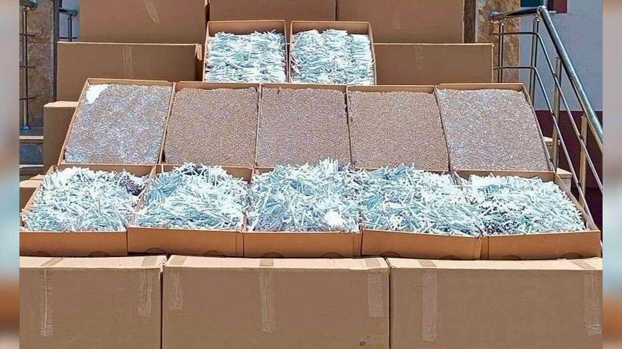 Kırşehir'de 1 milyon 26 bin doldurulmuş makaron ele geçirildi!