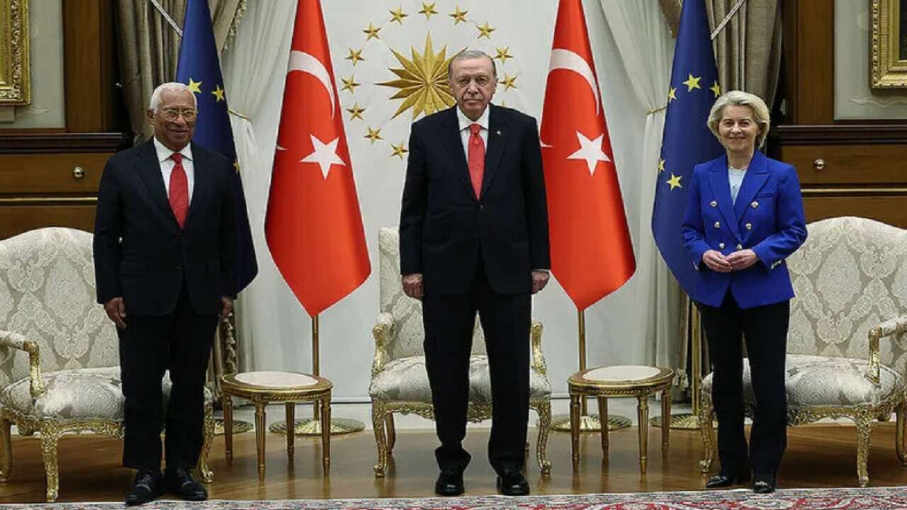 Cumhurbaşkanı Erdoğan, AB Konseyi Başkanı Costa ve AB Komisyonu Başkanı von der Leyen ile görüştü
