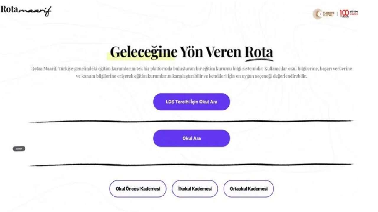 LGS tercih sürecinde öğrencilere rehber olacak "Rota Maarif" erişime açıldı