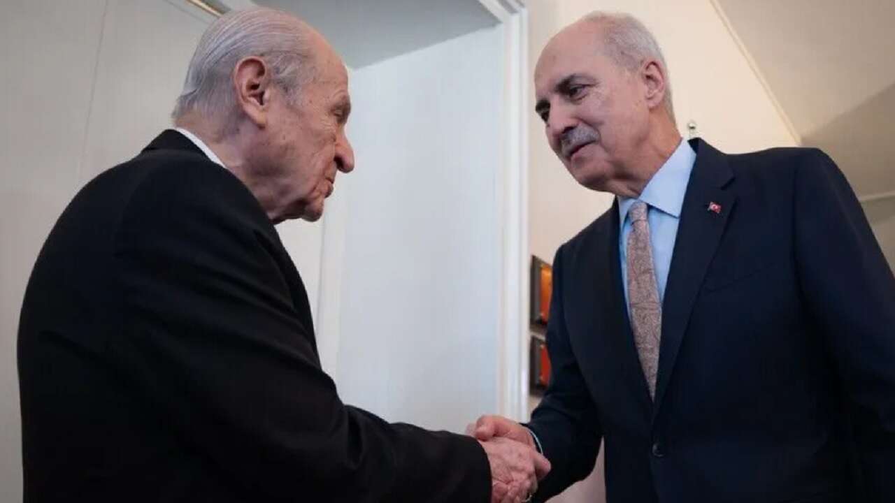 TBMM Başkanı Kurtulmuş, MHP Genel Başkanı Bahçeli'yi ziyaret etti