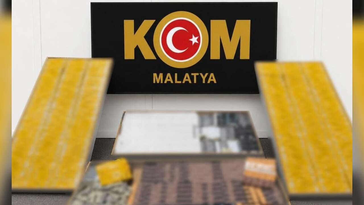 Malatya'da gümrük kaçağı sigara ve tütün ele geçirildi!
