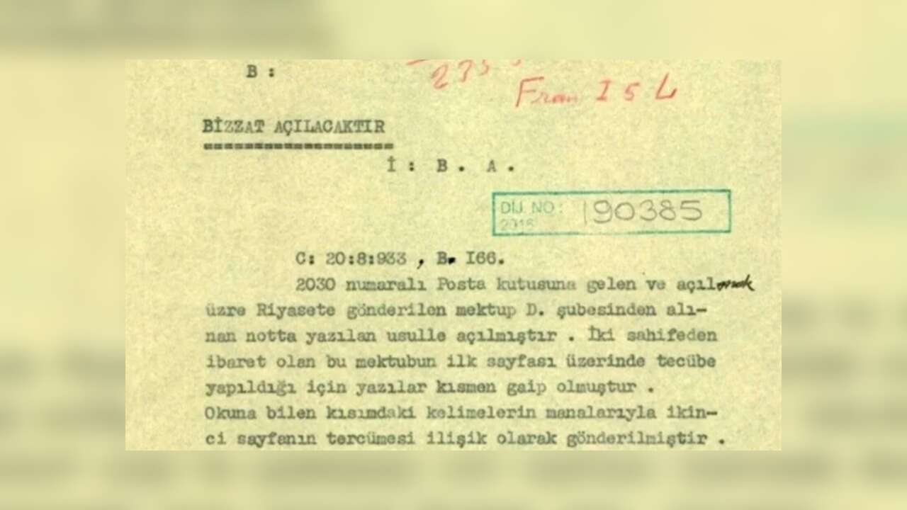 MİT gizli yazışmaların deşifre edilmesine ilişkin tarihi belgeyi paylaştı
