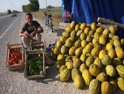 Yol Üstünde Kavun Satarak Düğün Parası Biriktiriyor (özel)