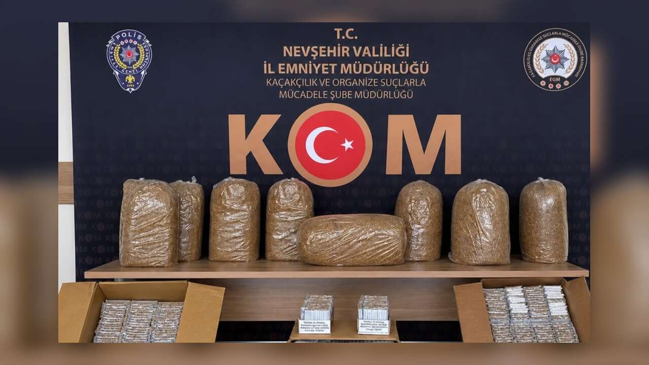 Nevşehir'de kaçak tütün operasyonunda iki şüpheli gözaltına alındı