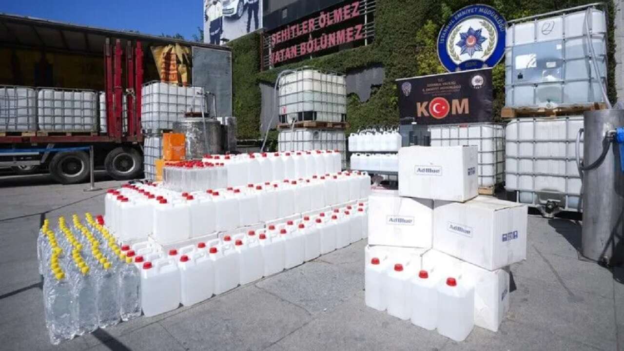 Yılbaşından bu yana yaklaşık 500 bin litre sahte ve kaçak içki ele geçirildi!