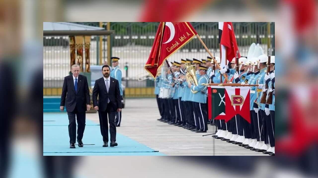 Cumhurbaşkanı Erdoğan, Irak Başbakanı Zeydi'yi resmi törenle karşıladı