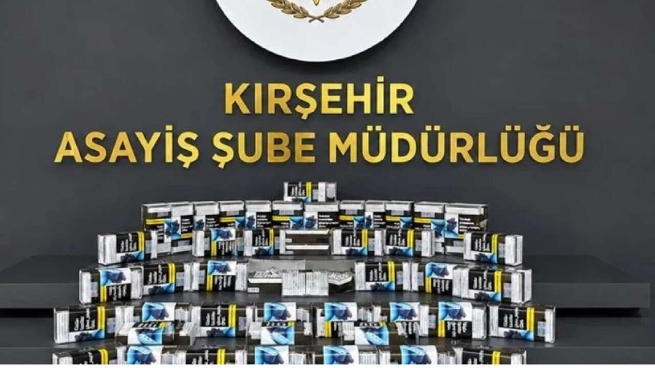 Kırşehir'de 460 paket doldurulmuş makaron ele geçirildi