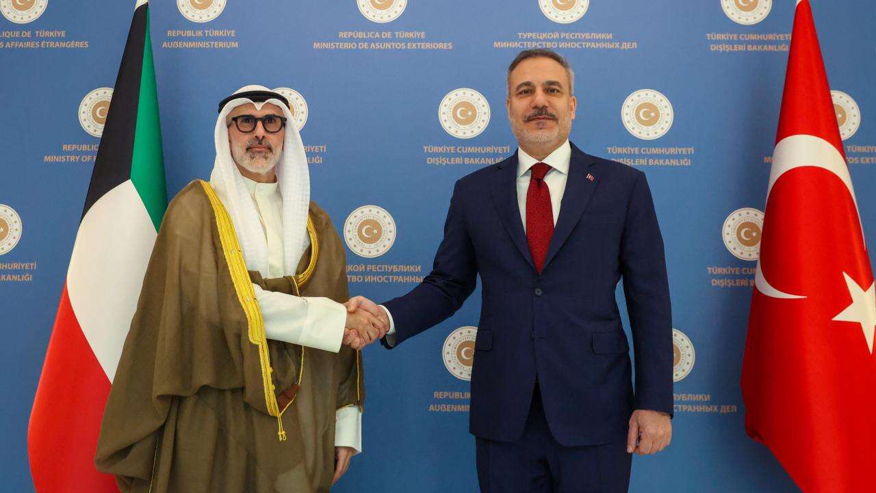 Bakan Fidan, Kuveytli mevkidaşı Sabah ile görüştü