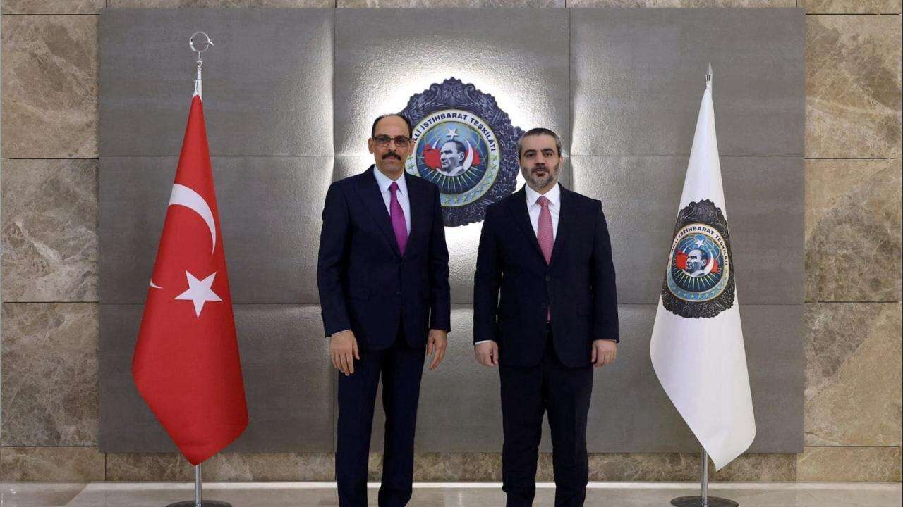MİT Başkanı Kalın, Suriye Dışişleri Bakanı Şeybani ile görüştü
