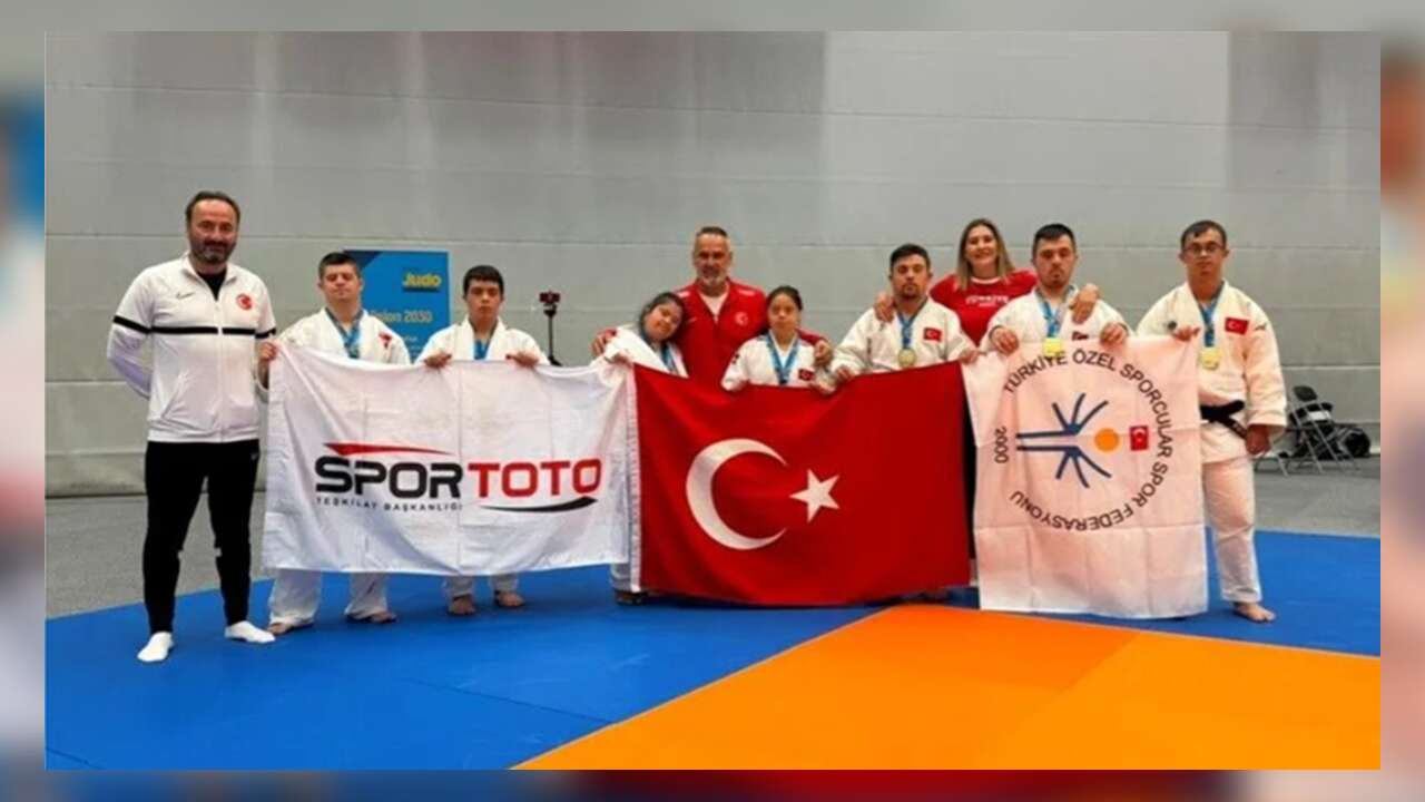 Down Judo Milli Takımı, İsveç'te 7 madalya kazandı