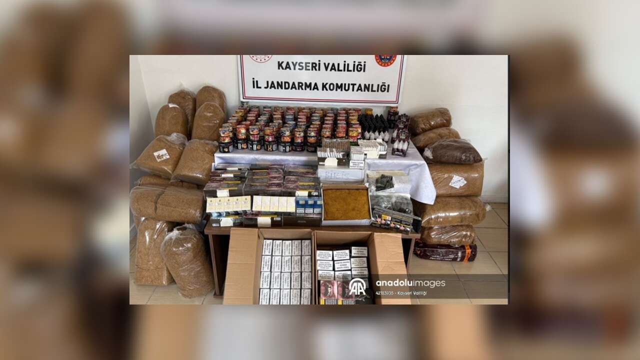 Kayseri'de kaçak sigara operasyonu
