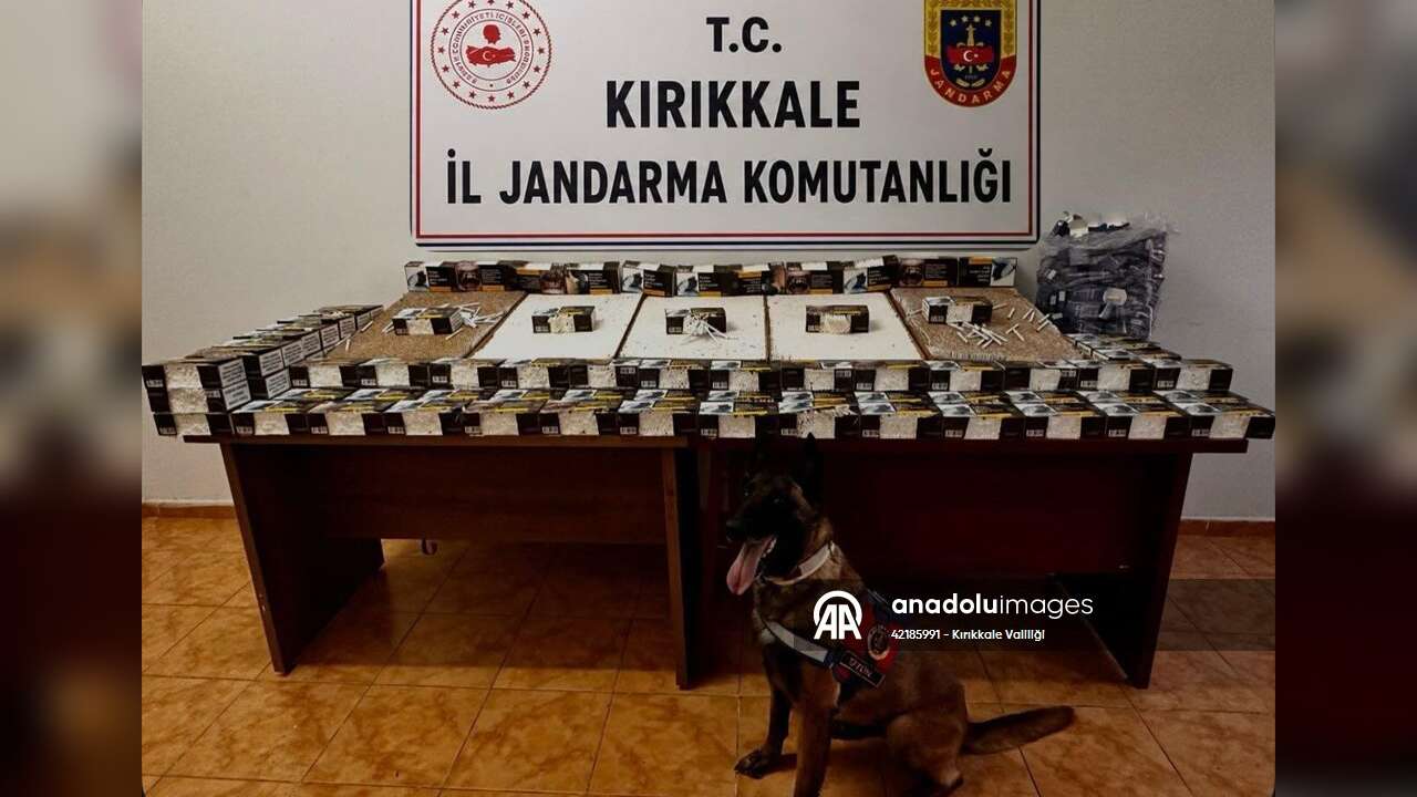 Kırıkkale'de 44 bin 420 makaron ele geçirildi!