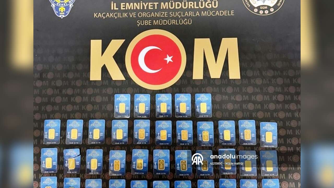 Niğde'de sahte altın operasyonunda 1 zanlı yakalandı