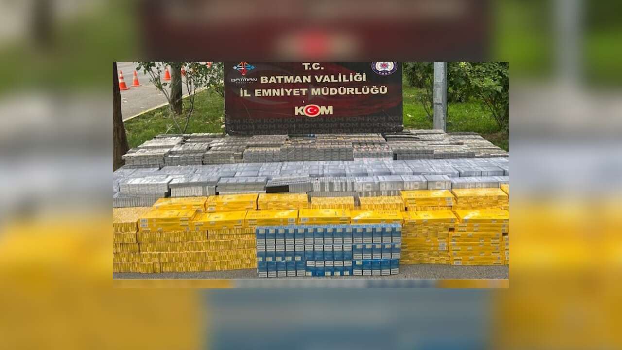 Batman'da 18 bin 910 paket gümrük kaçağı sigara ele geçirildi