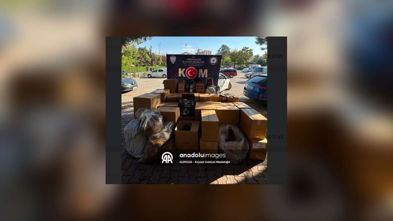 Kayseri'de 270 bin makaron ele geçirildi!