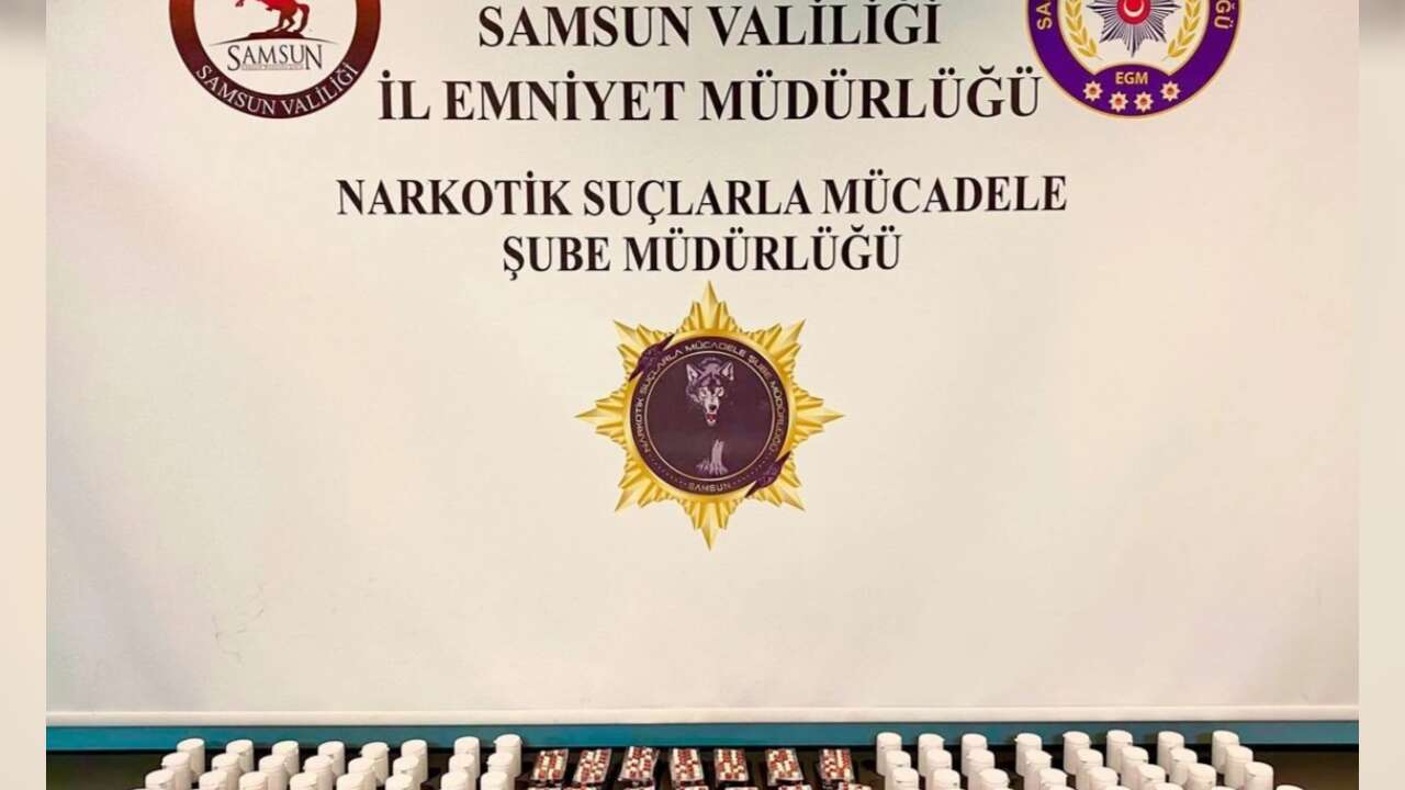 Samsun'da 11 BİN 50 uyuşturucu hap ele geçirildi!