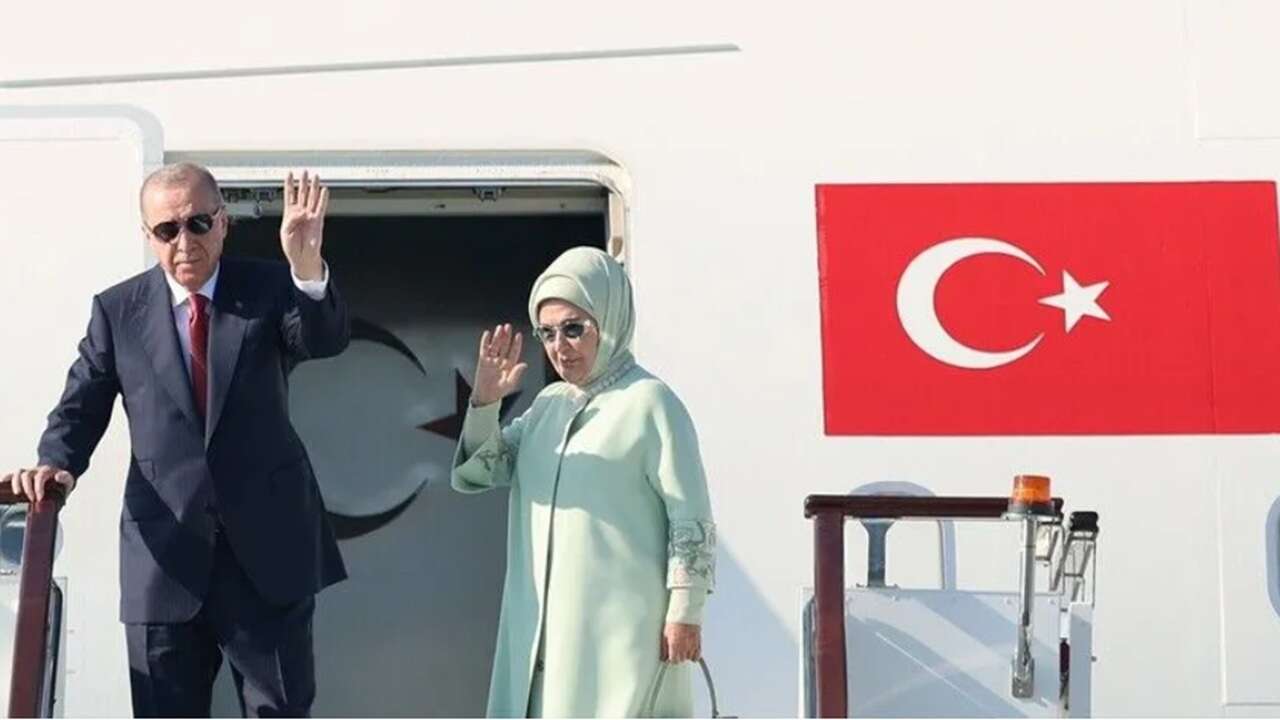 Cumhurbaşkanı Erdoğan Kırgızistan'a gitti
