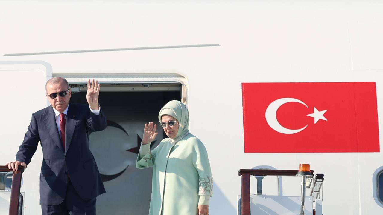 Cumhurbaşkanı Erdoğan Kırgızistan'a gitti
