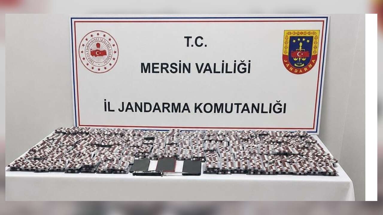 Mersin Erdemli'de uyuşturucu hap operasyonu